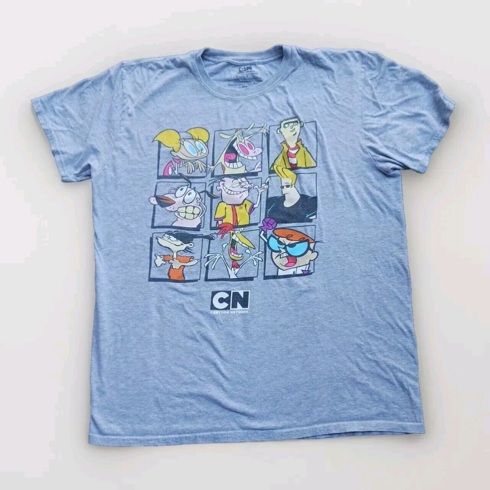 Cartoon Network CN Characters Gray T Shirt Large